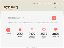 Tablet Screenshot of kayipkopek.com